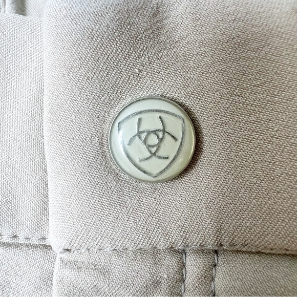 Kids Ariat Heritage Euroseat Knee Patch Riding Breeches Tan Size 12 - Picture 5 of 10